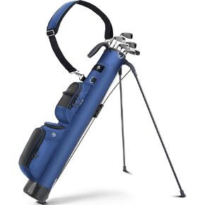Golf Stand Bag, Lightweight Par 3 Carry Bag with Insulated Cooler Pocket, Easy to Carry and Durable, Ideal for Driving Range Pitch n Putt Executive Courses, Grey in Kuwait