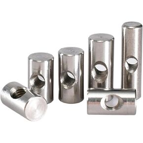 صامولة أسطوانية، صواميل دبوس وتد من الفولاذ المقاوم للصدأ، مطرقة أثاث مدمجة، صامولة أسطواني متري، أعمال النجارة M4M5M6(M5x18 (5 قطع)) in Kuwait