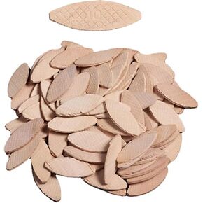 100 Pcs Solid Beech Wood Plank Splicing Biscuit Tenons - DIY Woodworking Board Docking Joiner Tool in Kuwait