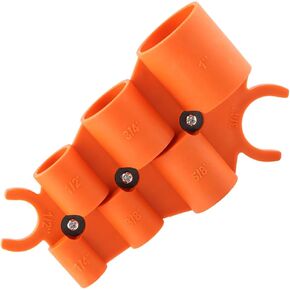 1/4'' to 1'' Depth and Diameter Gauge Tool, Plastic Deburring Pipe Tool Disassemble Replacement for Copper PEX CPVC PERT Pipes (COLOR:orange) in Kuwait