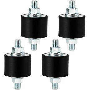 Rubber Vibration Isolator Mounts, 40 x 30mm Shock Absorber Rubber Mounts, with M10 x 23mm Studs 4 Pcs in Kuwait