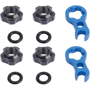 مجموعتان من ملحقات إطارات الدراجات، صمام صمولة الدراجة الممتاز، ساق صمام مع صمولة للدراجات الجبلية/الطرق (تتضمن مفتاح الربط وحلقة الختم) in Kuwait