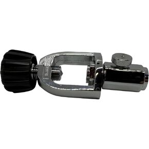 Chromed Plated Scuba Tank Fill Yoke with Bleed for Filling Scuba Tanks, 1/4" Female NPT with Bleed Valve in Kuwait