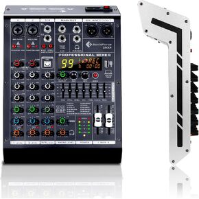 جهاز مزج الصوت ذو 4 قنوات، وحدة تحكم لوحة الصوت 99 DSP مع طاقة فانتوم 48 فولت، جهاز مزج DJ احترافي للبث والبث وتسجيل الاستوديو (SMX4) in Kuwait