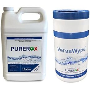 حزمة برو للتطهير والمسح للمهام الصغيرة - امسح وأزل 99.99% من الفيروسات والبكتيريا والفطريات. درجة المستشفى. آمن للاستخدام في أي مكان في المدارس والمرافق الطبية والتجارية. صفر بقايا سامة. لا شطف in Kuwait