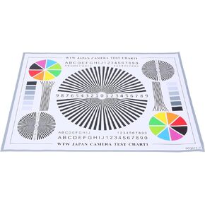 Camera Focus Calibration Card Lens Test Chart Color Wheel Chart for CCTV Installation Alignment Indoor Outdoor Use 15.74X11.81In Monitoring Focus Test Tool in Saudi Arabia