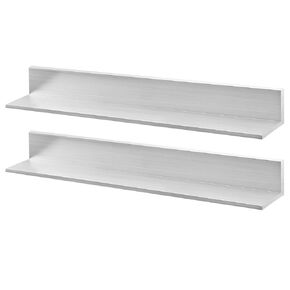 زاوية ألومنيوم 6061 T6511 مطحنة مخزون لمشاريع DIY بناء المباني الصناعية أكثر متانة ويمكن قصها لتناسب (1 بوصة × 1 بوصة × 1/4 بوصة قطعتان) in Kuwait