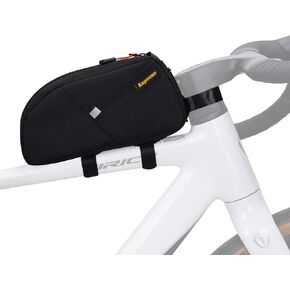 حقيبة إطار الدراجة - حقيبة مثلثة مقاومة للماء لركوب الدراجات سعة 2.5 لتر مع جيب جانبي، تخزين تحت الأنبوب للدراجة للحصى، MTB، دراجة الطريق (2.5 لتر) in Kuwait