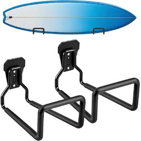 Surfboard Wall Mount – Heavy-Duty Iron Surfboard Rack for Wall with Non-Slip Protection, Holds 77lb – Universal Wall Mount Storage for Surfboards, Longboards, Shortboards, Skimboards, Snowboards, Skis in Saudi Arabia