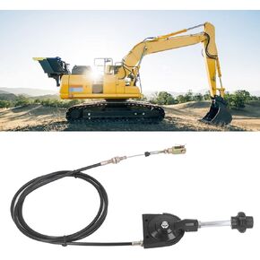 كابل التحكم في خانق الحفار، استبدال كابل خانق القفل بطول 2.5 متر/8.2 قدم، سلك التحكم في المحرك سريع الاستجابة، سلك خانق يدوي مرن للحفارة EX230 وشاحنة الخلاط in Kuwait