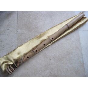2.3 Pentatonic Shakuhachi with Root End 5 Holes Kinko Wudaguji inlet with buffalo horn flake- Traditional Zen Instrument in Saudi Arabia