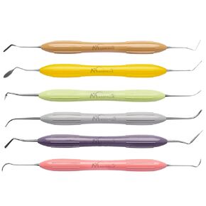 Dental Composite Filling Instruments Set of 6 Silicone Handle Restoration Appling Condensing Resin Tooth Restoration Tools in Kuwait