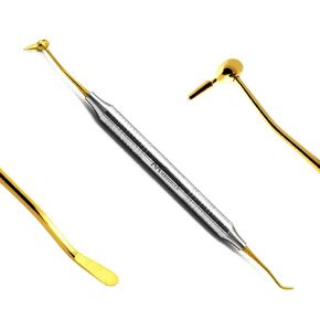 Dental Composite Instrument #6 Titanium Gold CIG6 Plastic Filling Restorations Amalgam Placing Finishing Margins Carving Condensing Super Plugger in Kuwait