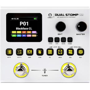 SORAN JME-02 Dual Stomp Lite Multi-Effects Guitar Pedal, Portable Guitar Pedal with 125 Effects, 99 Presets, 10 Effect Modules, 100 Drum Rhythms, 40s Looper, 20 IR/NAM Slots, USB Audio Interface in Saudi Arabia