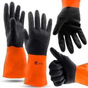 Gastody™ - Chemical Resistant Gloves, Reusable,Heavy Duty Safety Work Gloves,Resist Acid,Oil,Alkali - S-M-L-XL-XXL Size in Kuwait