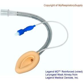 Reinforced Flexible Legend MD Laryngeal Mask LMA, Size 2.5, Reusable in Kuwait