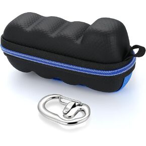 Divoti Asthma Inhaler Travel Case with Secure Clip-on Keychain Carabiner, Includes Inhaler Holder Case Only -Black in Kuwait