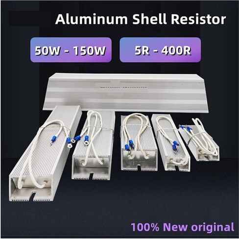1PCS Aluminum Shell Braking Resistor 100W 150W 200W 300W 400W 500W 600W 800W 1000W 10 20 30 40 50 75 100 150 300 RJ Ohm(400W 15R) in Kuwait