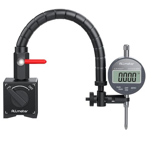Digital Dial Indicator with Magnetic Base,0-1 Inch/25.4mm Dial Indicator Tools Set for Alogbment with Flexible Arm Base and Indicator Combo for Machine Shop,Automotive Repair & Industrial Use in Kuwait