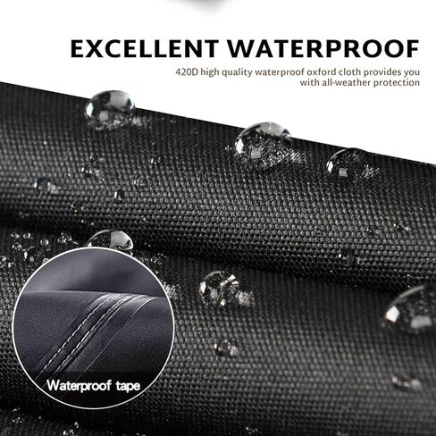 غطاء قارب مقاوم للماء شديد التحمل، غطاء قوارب بوليستر من الدرجة البحرية من البولي يوريثان، غطاء قارب باس مقاوم للأشعة فوق البنفسجية، يناسب الأسماك ثلاثية الهيكل وقارب التزلج، Runabout (17'-19'، عرض الشعاع يصل إلى 96 بوصة) in Kuwait