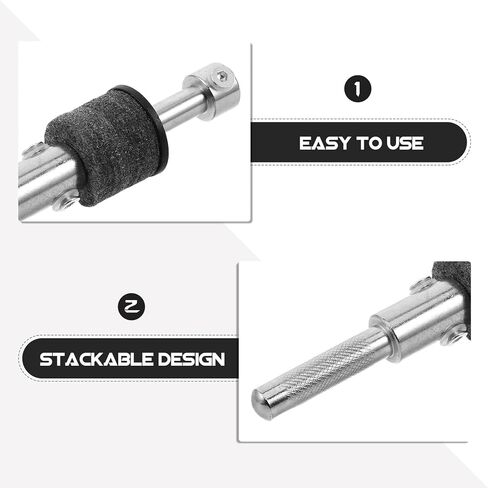 Threaded Cymbal Stacker Drum Mount Extension Arm Adjustable Compact Cymbal Boom Attachment for Drum Set Percussion Hardware Accessories in Saudi Arabia