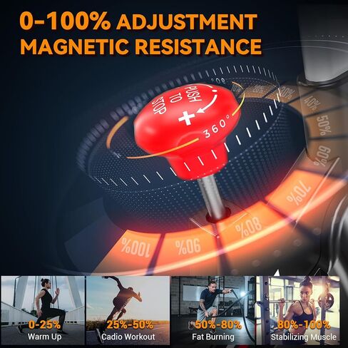 Exercise Bike, Wenoker Stationary Bike for Home App Sync Indoor Bike with Adjustable Seat and Multi-grips Handlebar, Transport Wheels and Fitness Courses for Weight Loss in Kuwait