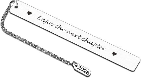 College Graduation Gifts for Women, 2025 Graduation Bookmarks, Retirement Leaving Gifts for Women Men, Farewell Gift for Coworkers, Bookish Gift for Book Lovers, Enjoy The Next Chapter in Saudi Arabia