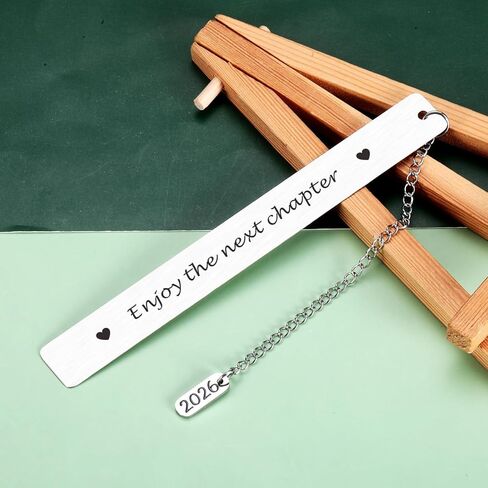 College Graduation Gifts for Women, 2025 Graduation Bookmarks, Retirement Leaving Gifts for Women Men, Farewell Gift for Coworkers, Bookish Gift for Book Lovers, Enjoy The Next Chapter in Saudi Arabia