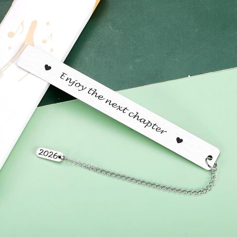 College Graduation Gifts for Women, 2025 Graduation Bookmarks, Retirement Leaving Gifts for Women Men, Farewell Gift for Coworkers, Bookish Gift for Book Lovers, Enjoy The Next Chapter in Saudi Arabia