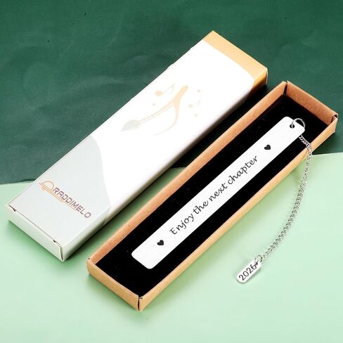 College Graduation Gifts for Women, 2025 Graduation Bookmarks, Retirement Leaving Gifts for Women Men, Farewell Gift for Coworkers, Bookish Gift for Book Lovers, Enjoy The Next Chapter in Saudi Arabia