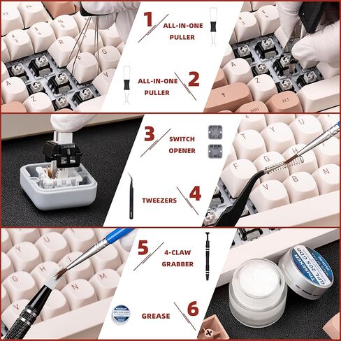 طقم تشحيم لوحة المفاتيح - GPL 205G0 0.17oz/5g وGPL 105 0.17oz/5g لمفاتيح لوحة المفاتيح الميكانيكية وتشحيم النوابض in Kuwait