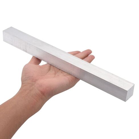 قضيب ألومنيوم 1 بوصة (25 مم) X1 (25 مم) 【قطعة واحدة】 مخزون ألومنيوم 12 بوصة (300 مم) شريط مسطح طويل من الألومنيوم الصلب 6061، CNC، تصنيع دقيق in Kuwait