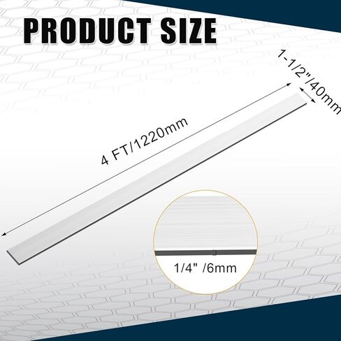 6063 Aluminum Flat Bar 1/4 Thickness x 1-1/2'' Width x 4ft Length General Purpose Plate Metal Aluminum Bar in Saudi Arabia