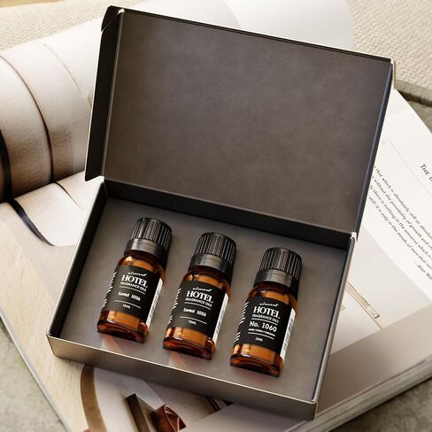 مجموعة هدايا مكونة من 3 قطع من زيت AirScent Santal Diffuser - ثلاثة مزيج من زيوت Santal العطرية الملهمة للناشرين والحرف اليدوية بالموجات فوق الصوتية وبدون ماء - 10 مل، 0.34 أونصة سائلة من الزجاجات in Saudi Arabia