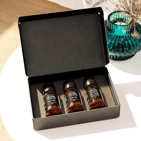 مجموعة هدايا مكونة من 3 قطع من زيت AirScent Santal Diffuser - ثلاثة مزيج من زيوت Santal العطرية الملهمة للناشرين والحرف اليدوية بالموجات فوق الصوتية وبدون ماء - 10 مل، 0.34 أونصة سائلة من الزجاجات in Saudi Arabia