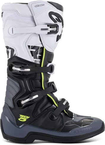 Alpinestars Men's Tech 5 Boots Gray SZ 07 ، Black/Dark Gray/White ، 7 in Kuwait
