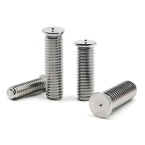 Weld Studs, M3 M4 M5 M6 M8 M10 304 A2-70 Stainless Steel Stud Weld Spot Welding Screw(25mm,M10 5pcs) in Saudi Arabia