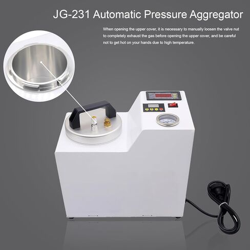 Dental Laboratory Automatic Digital Pressure Polymerizer Polymerization Machine with Air Pump for Repair Denture Base in Kuwait