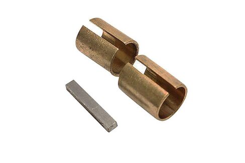 Bronze Sleeves 1" I.D. x 1 3/16" O.D. x 3" Total Length, Also Includes 2" of 1/4" x 5/16" Key Stock Misc Engine Parts, Unbranded in Saudi Arabia