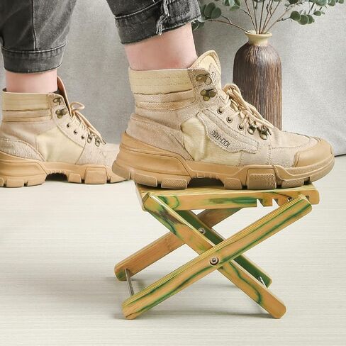 Miwayer Bamboo 4 Gears Adjustable Upscale Guitar Foot Rest Non-Slip Foot Stool Foldable Footrest from 4.5" up to 8"，Accessory for Classical Acoustic Guitar Part in Saudi Arabia