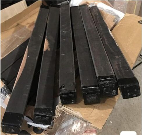 1 Gabon Ebony Lumber Blank 1x1x16 Inches Wood For Guitars Craft Projects Magic Wands Penturning Spindle Turning, (One Piece) in Kuwait