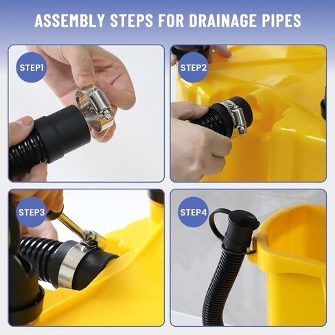 35 كيو تي. دلو ممسحة ذات ضغط جانبي ومجموعة عصارة على عجلات باللون الأصفر لتنظيف/مسح الأرضيات المهنية/الصناعية/الأعمال الثقيلة، بما في ذلك الممسحة الصناعية والقفازات المطاطية in Kuwait