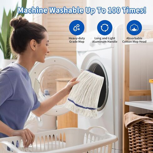 مجموعة ممسحة ذات ضغط جانبي 35QT ومجموعة عصارة على عجلات، باللون الأصفر، بما في ذلك ممسحة صناعية شديدة التحمل ومجموعة واحدة من قفازات التنظيف المطاطية الكبيرة in Kuwait