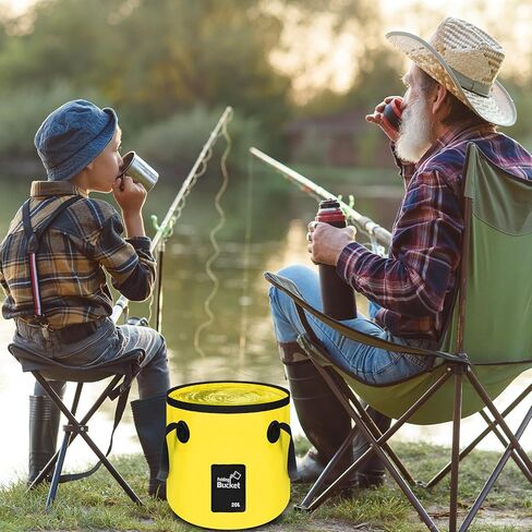 4 Pcs 5 Gallon Bucket Collapsible Foldable Buckets with Handle for Camping Fishing Hiking to Hold Water Foldfoldable Bucket Collapsible 5 galloning Container Carry Bag Portable Fold up Lightweight in Saudi Arabia