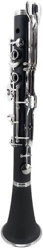 G Key Clarinet, Ebonite Body with Nickel-Plated Keys & 2 Barrels, Professional Grade Clarinet Complete Set with Hard Case, Mouthpiece & Accessories in Kuwait