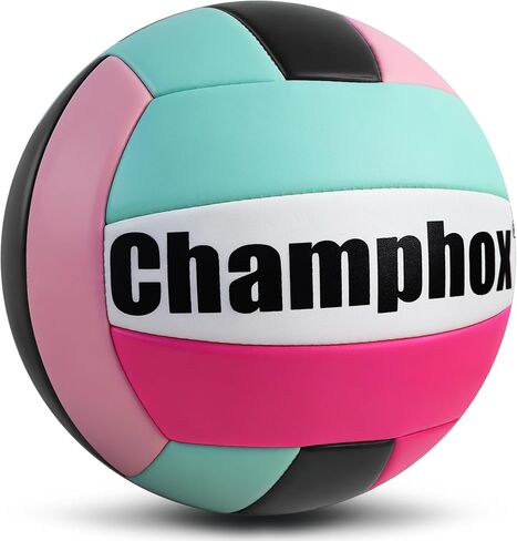 كرة طائرة ناعمة الحجم الرسمي 5 للفتيات المراهقات والأطفال المبتدئين تدريب الفريق 2026 نمط جديد للموسم الجديد متين للعب في الأماكن المغلقة في الهواء الطلق وممارسة الكرة الطائرة باللون الوردي in Kuwait