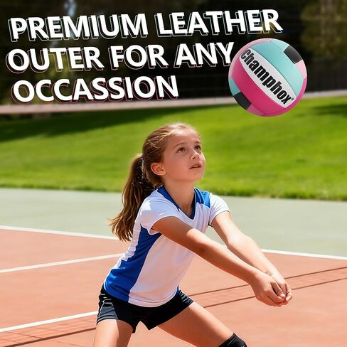 كرة طائرة ناعمة الحجم الرسمي 5 للفتيات المراهقات والأطفال المبتدئين تدريب الفريق 2026 نمط جديد للموسم الجديد متين للعب في الأماكن المغلقة في الهواء الطلق وممارسة الكرة الطائرة باللون الوردي in Kuwait