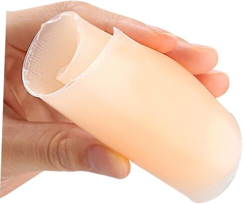 minkissy 2 Pairs Silicone Calf Protector Pads Self-Adhesive Leg Pads Kit Skin Color Anti-Chafing for Women Leg Shape Correction and Sports Use in Saudi Arabia
