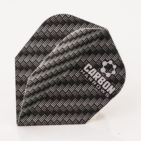 15 × HARROWS Darts Flights كربون قياسي رمادي (فضي) (5 مجموعات) in Kuwait