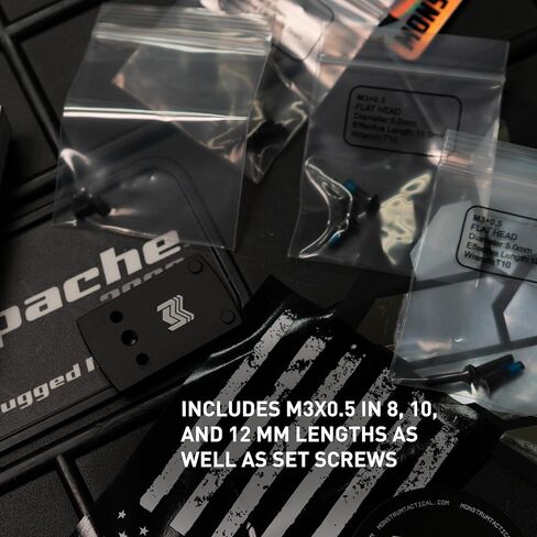 Monstrum 7075 سلسلة تتوافق مع لوحة تركيب النقطة الحمراء لنماذج غلوك غير MOS | متوافق مع RMSc + Holosun K/407k/507k نقاط حمراء للبصمة in Kuwait